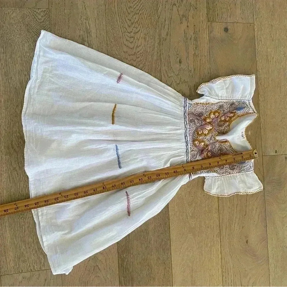 Yibel Girls Embrodiered Dress White $89 - Picture 4 of 5
